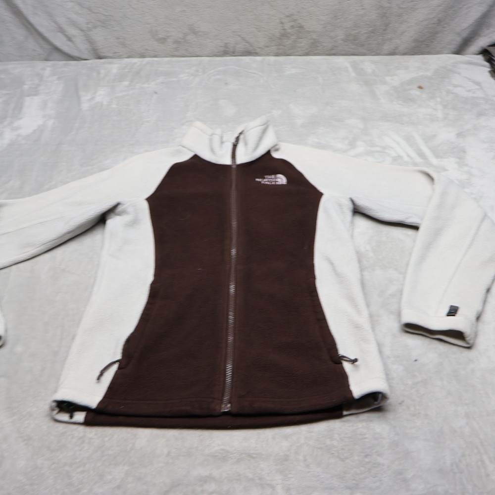 North Face Jacket Women Small Brown Khumbu Fleece Full Zip Winter Outdoor Hiking